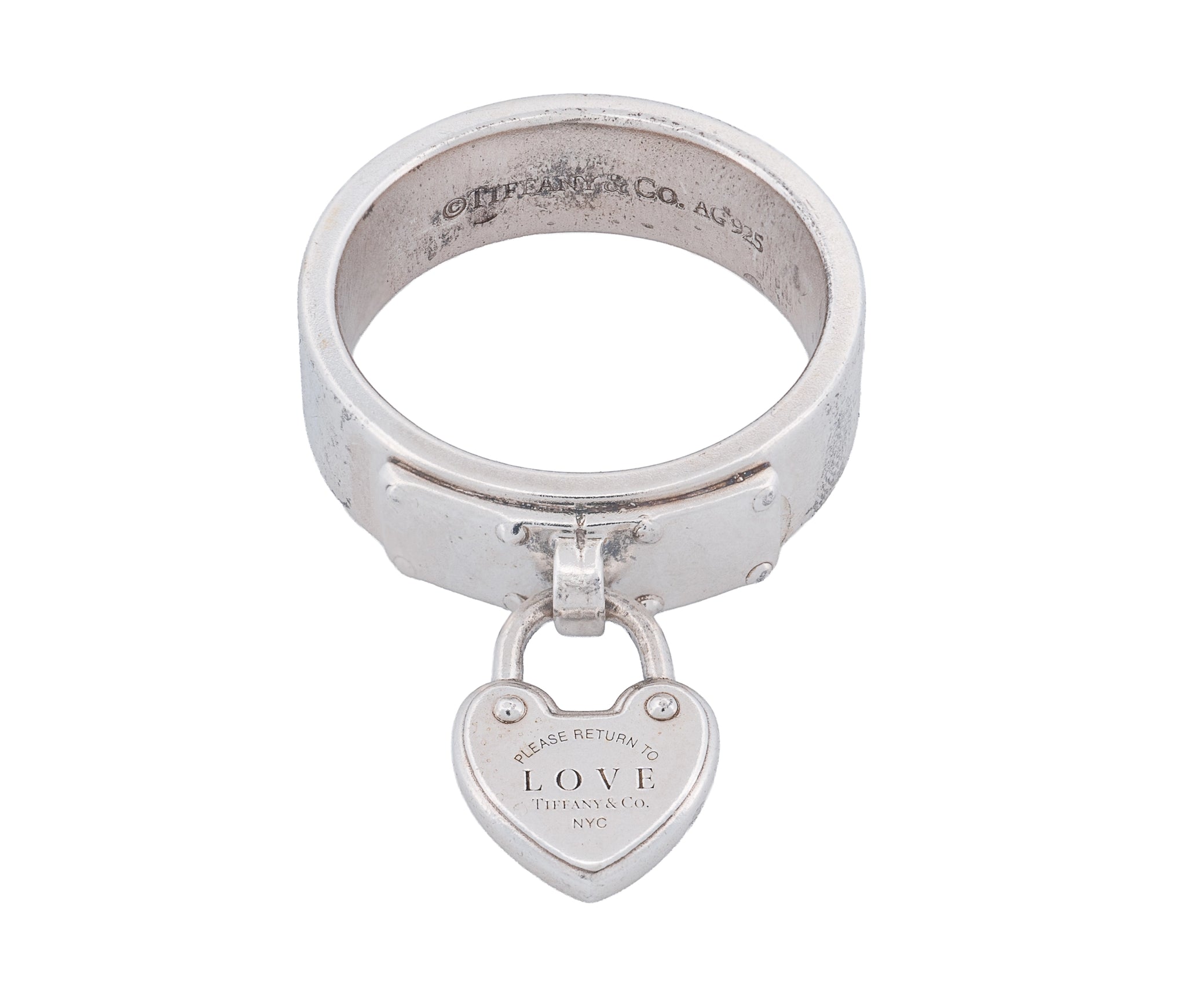 Tiffany & Co. RTT Love Lock Dangle Ring