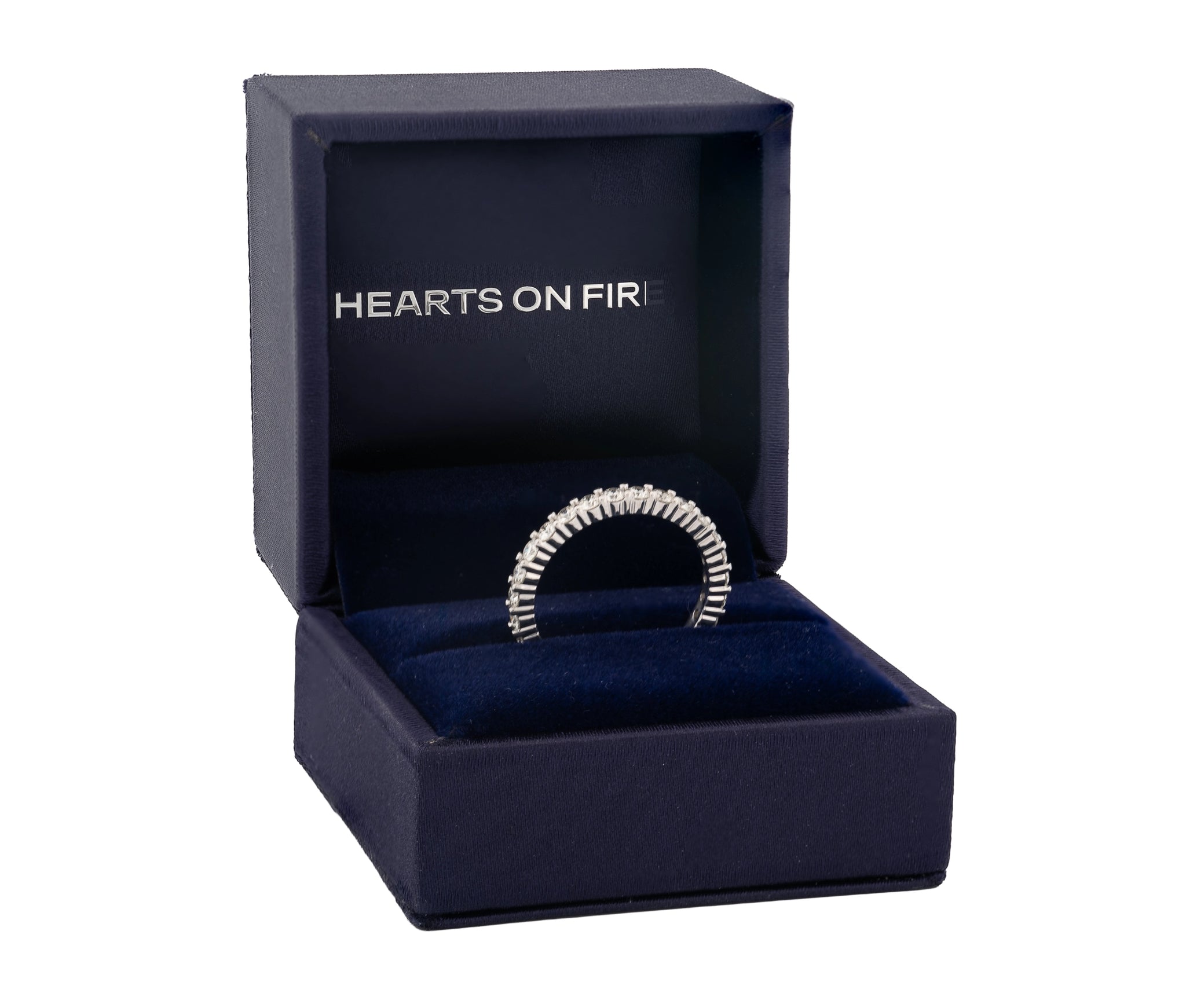 18K White Gold 1.15Ct Diamond Hearts On Fire Multiplicity Eternity Band