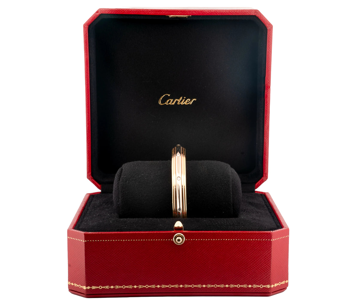 Rare Cartier Saturne Bracelet – 18K Yellow Gold & Diamond