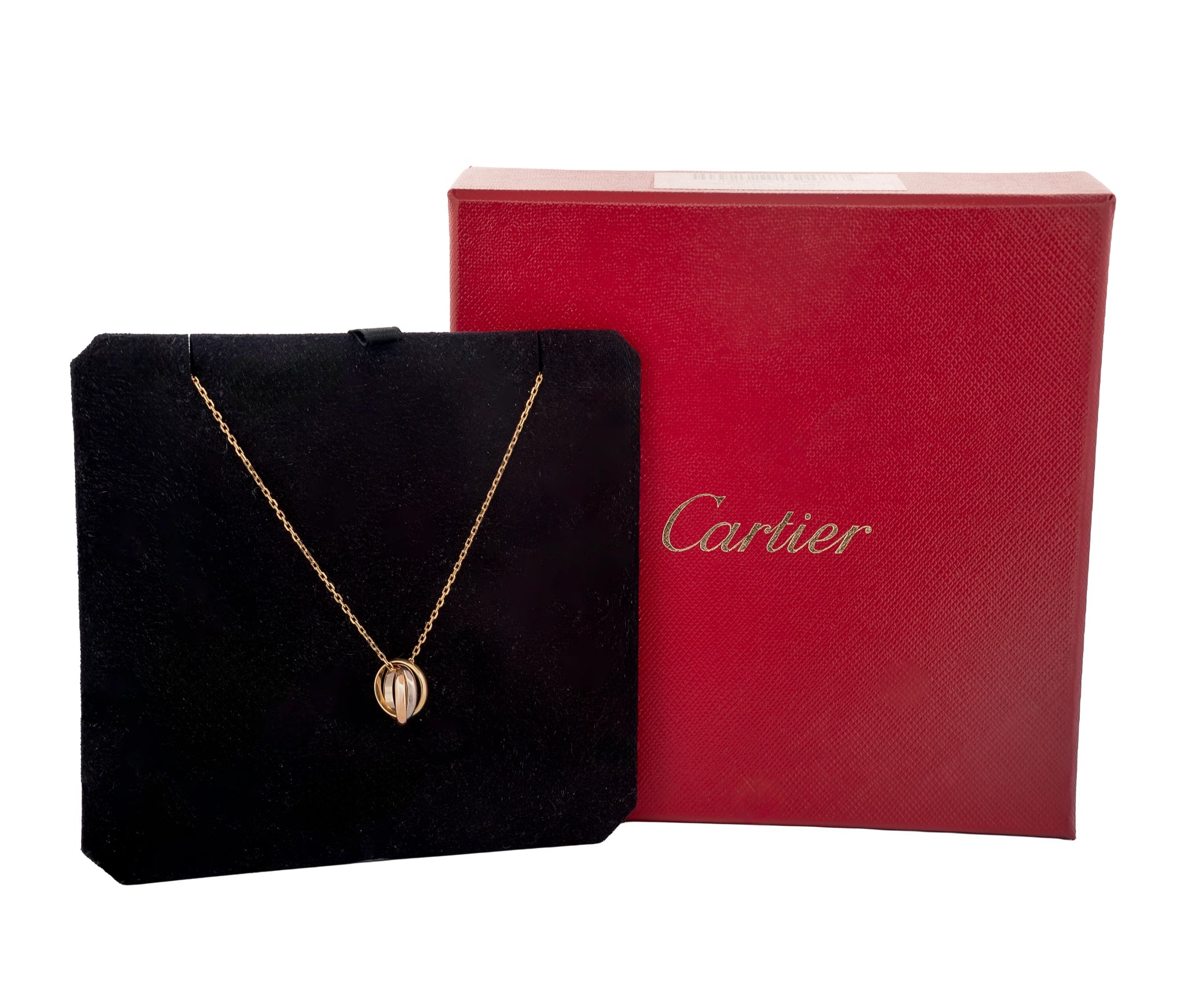 18K Tri-Tone Gold Cartier Trinity Necklace