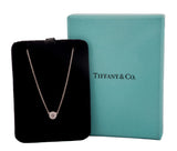 Tiffany & Co. Elsa Peretti Platinum Single Diamond Pendant Necklace