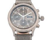 Sinn Flieger Chronograph, 42mm, Etched gray dial, gray canvas strap