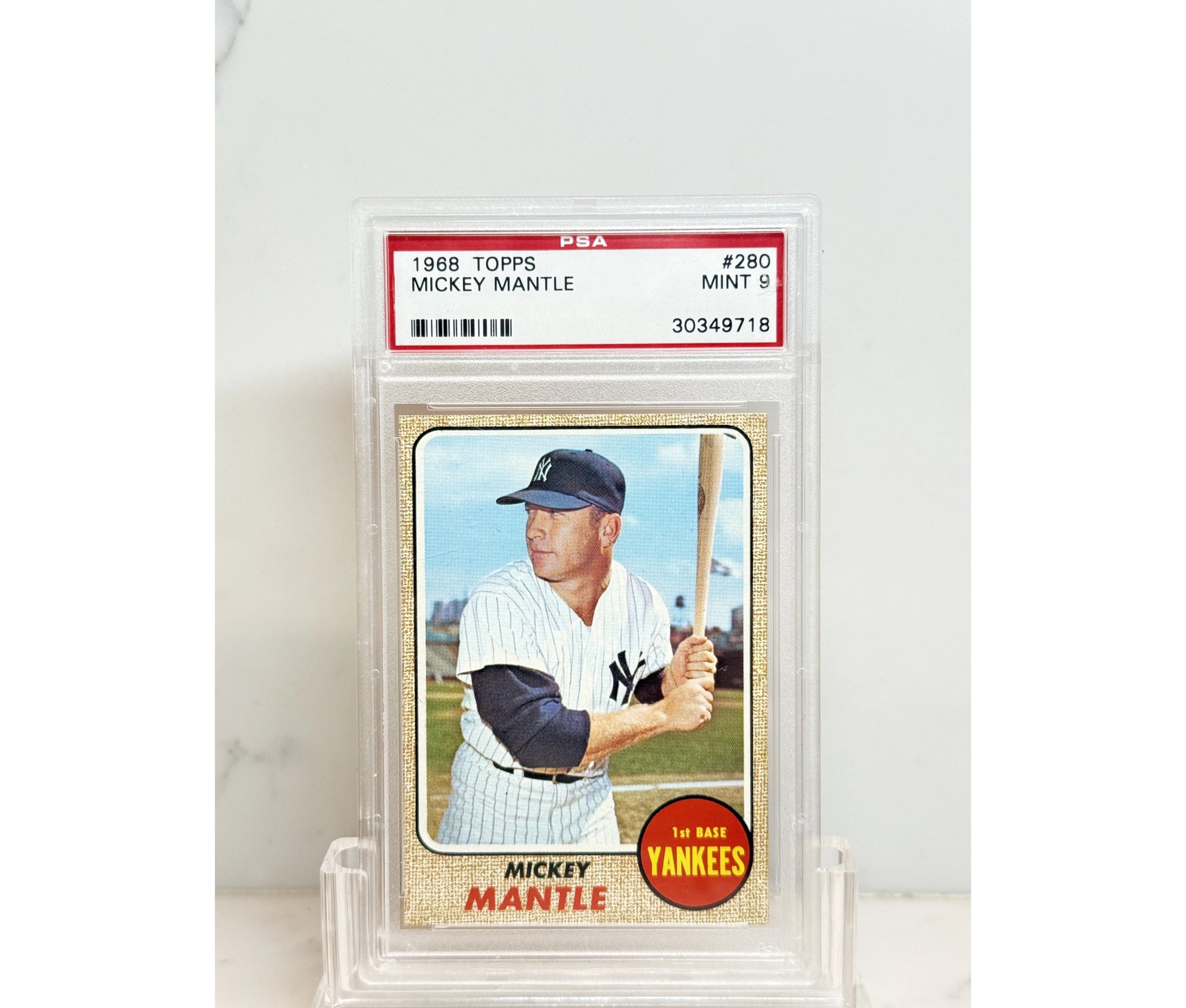 1968 Topps Mickey Mantle #280 PSA 9 (Only 11 Higher)