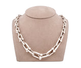 Tiffany & Co. Sterling Silver Hardware Grad Link Necklace