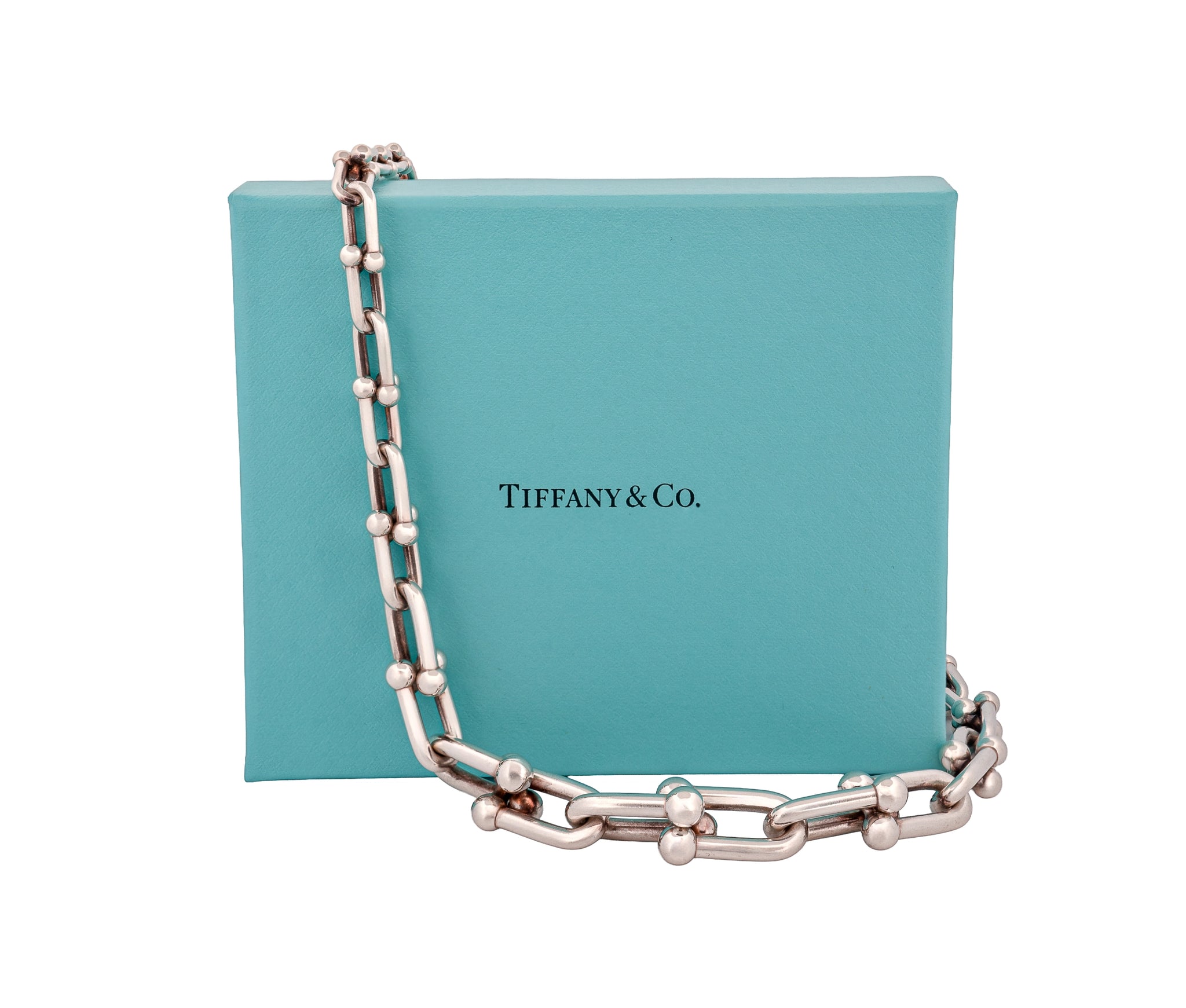 Tiffany & Co. Sterling Silver Hardware Grad Link Necklace