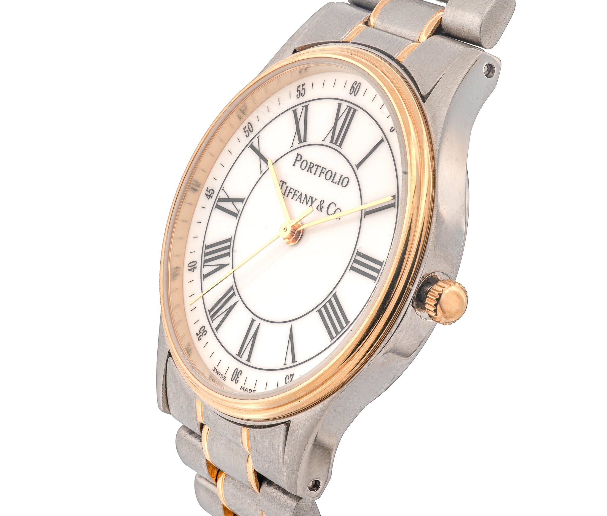 Tiffany & Co. Portfolio Two-Tone Stainless Steel & 18K Gold Watch