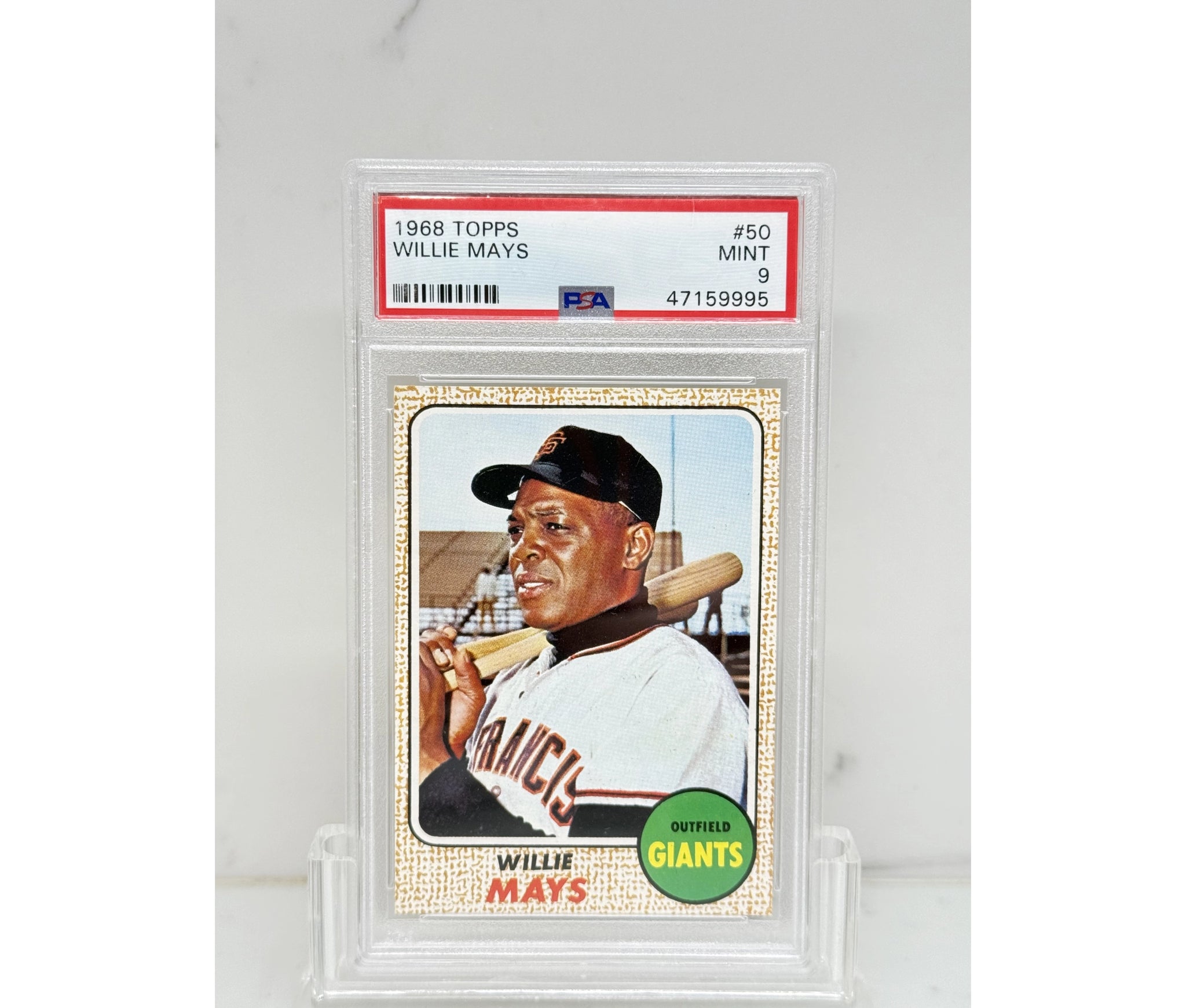 1968 Topps Willie Mays #50 PSA 9