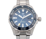 Tag Heuer Aquaracer WAY201B 47mm Automatic Men's Watch Blue Dial Stainless Steel Sapphire Crystal