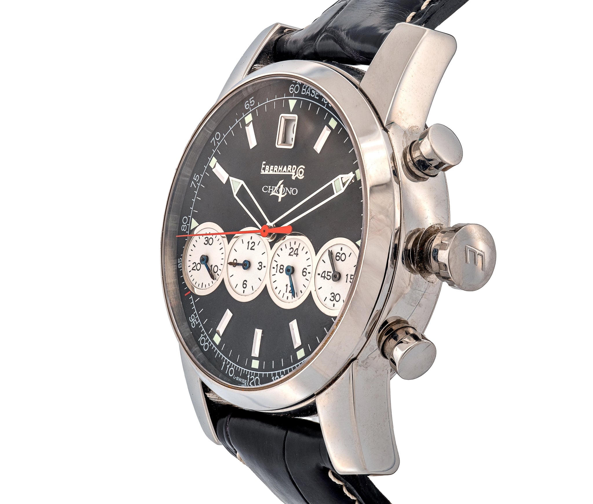 Eberhard & Co. Chrono 4 – Swiss Automatic Chronograph, Black Dial