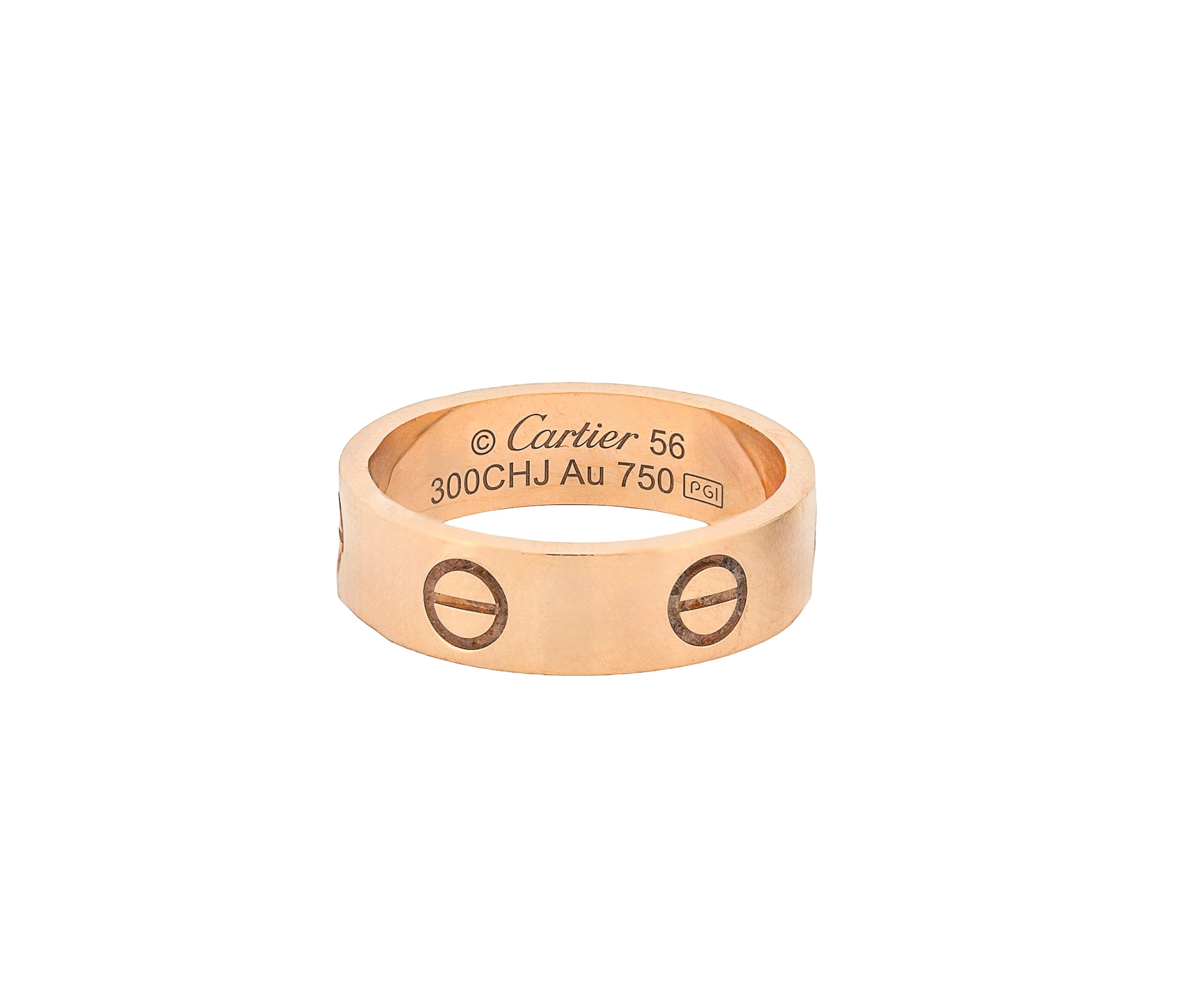 Cartier 18k Yellow Gold Love Ring Classic Model