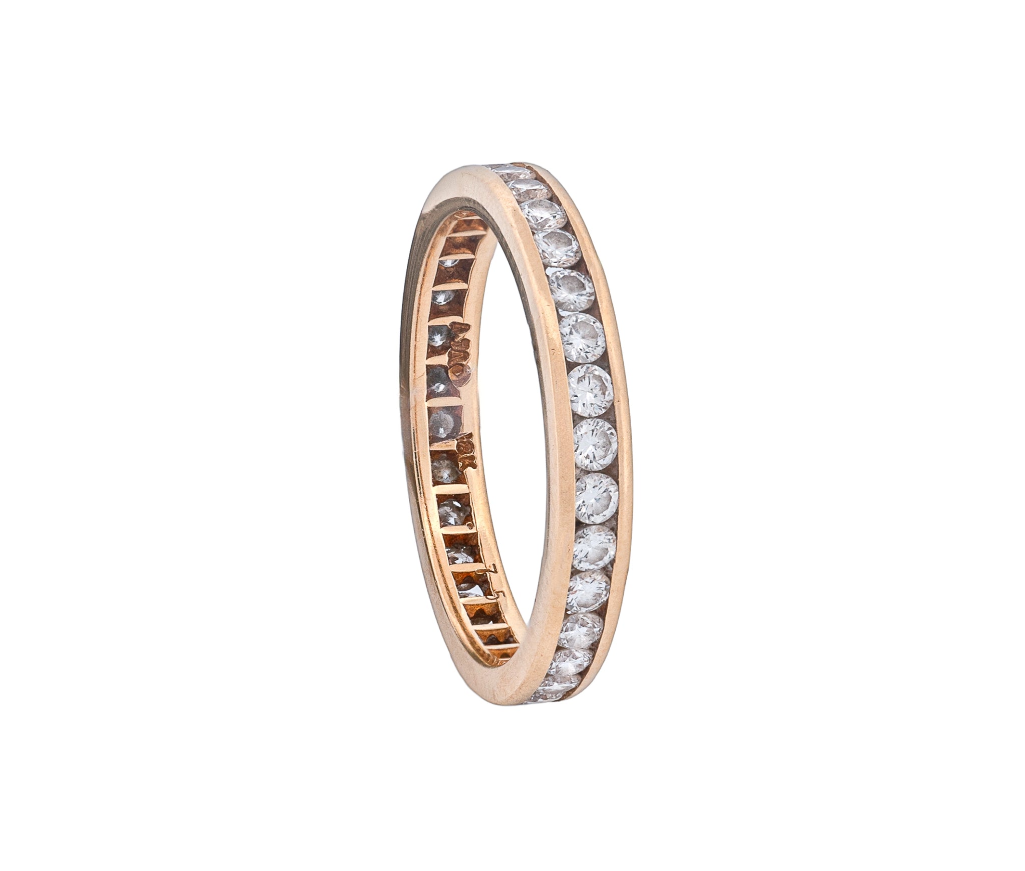 18K Yellow Gold 1.0cttw Diamond Eternity Band