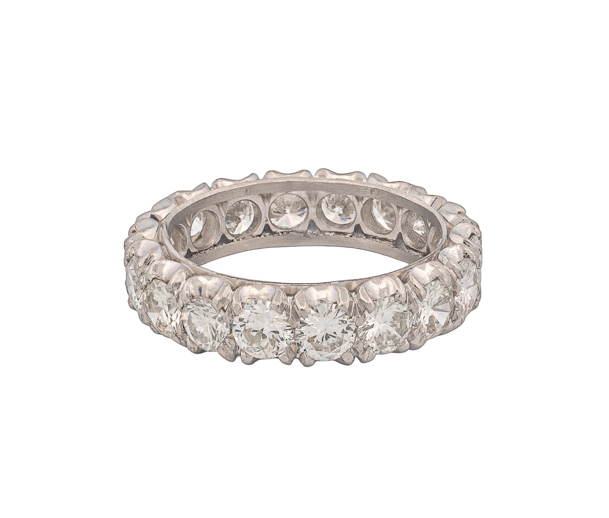 Platinum Diamond Eternity Band – 3.90 CTW Round Brilliant Diamonds