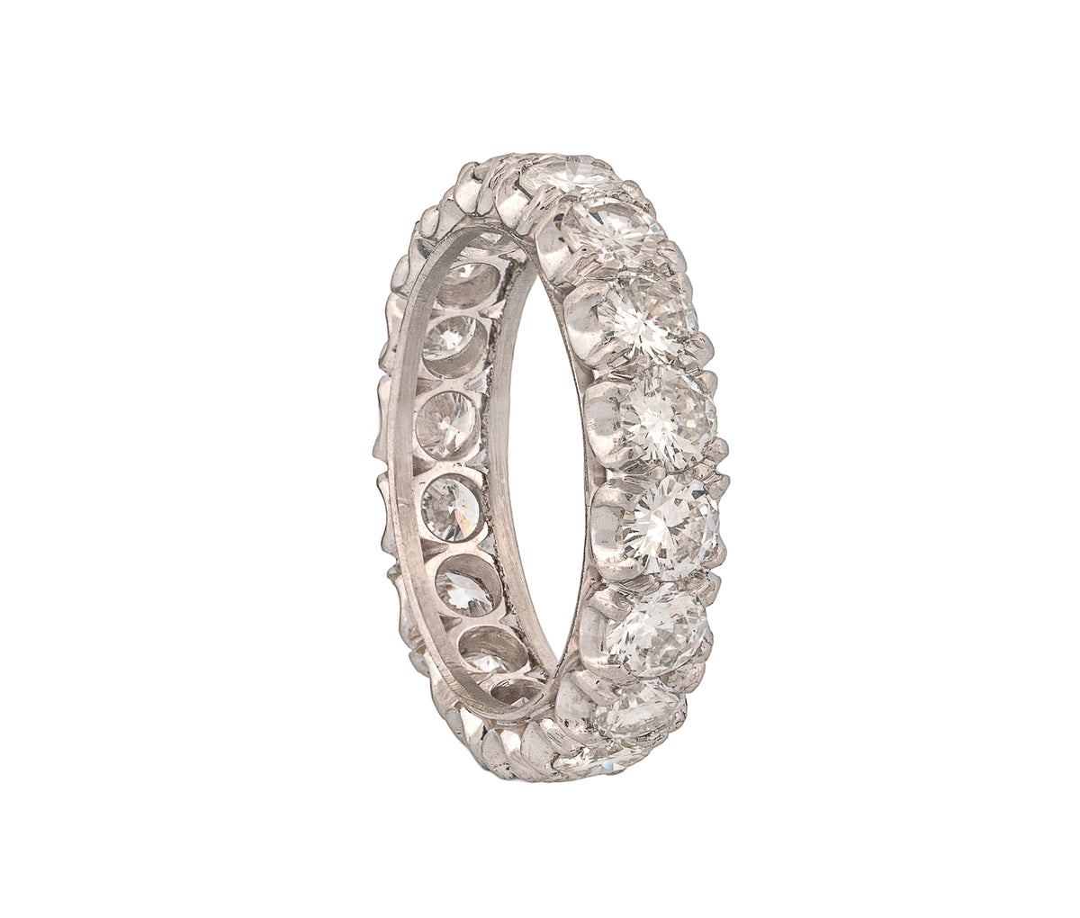 Platinum Diamond Eternity Band – 3.90 CTW Round Brilliant Diamonds