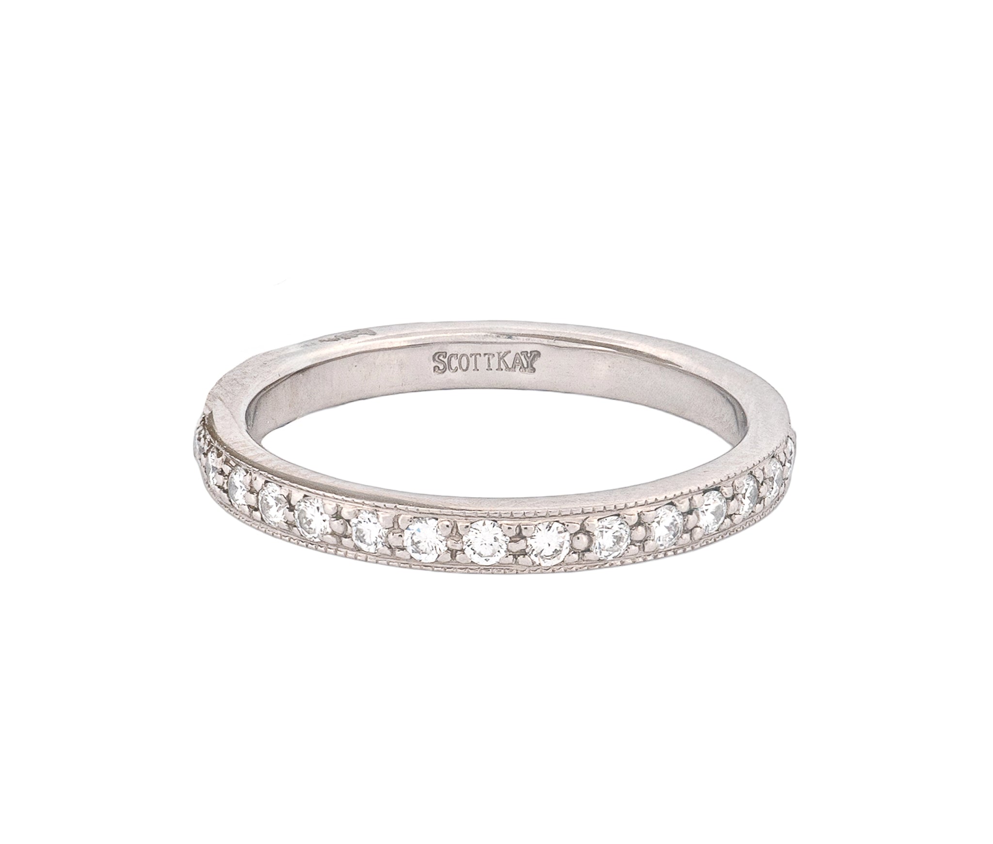 Palladium .75ct Diamond Eternity Band
