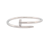 Cartier Juste un Clou White Gold Bracelet with Diamonds