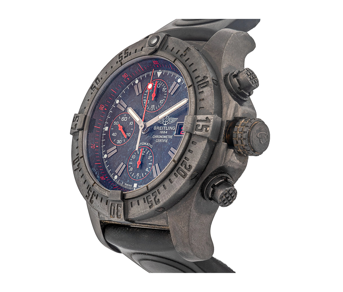 Breitling Avenger Hurricane M13380 Chronograph 45mm Black Ceramic Automatic Watch