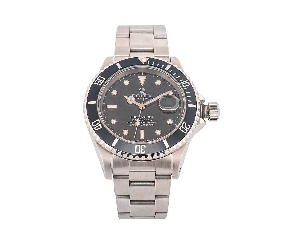 Rolex Submariner Stainless Steel, Black Dial & Black Bezel, Oyster Bracelet