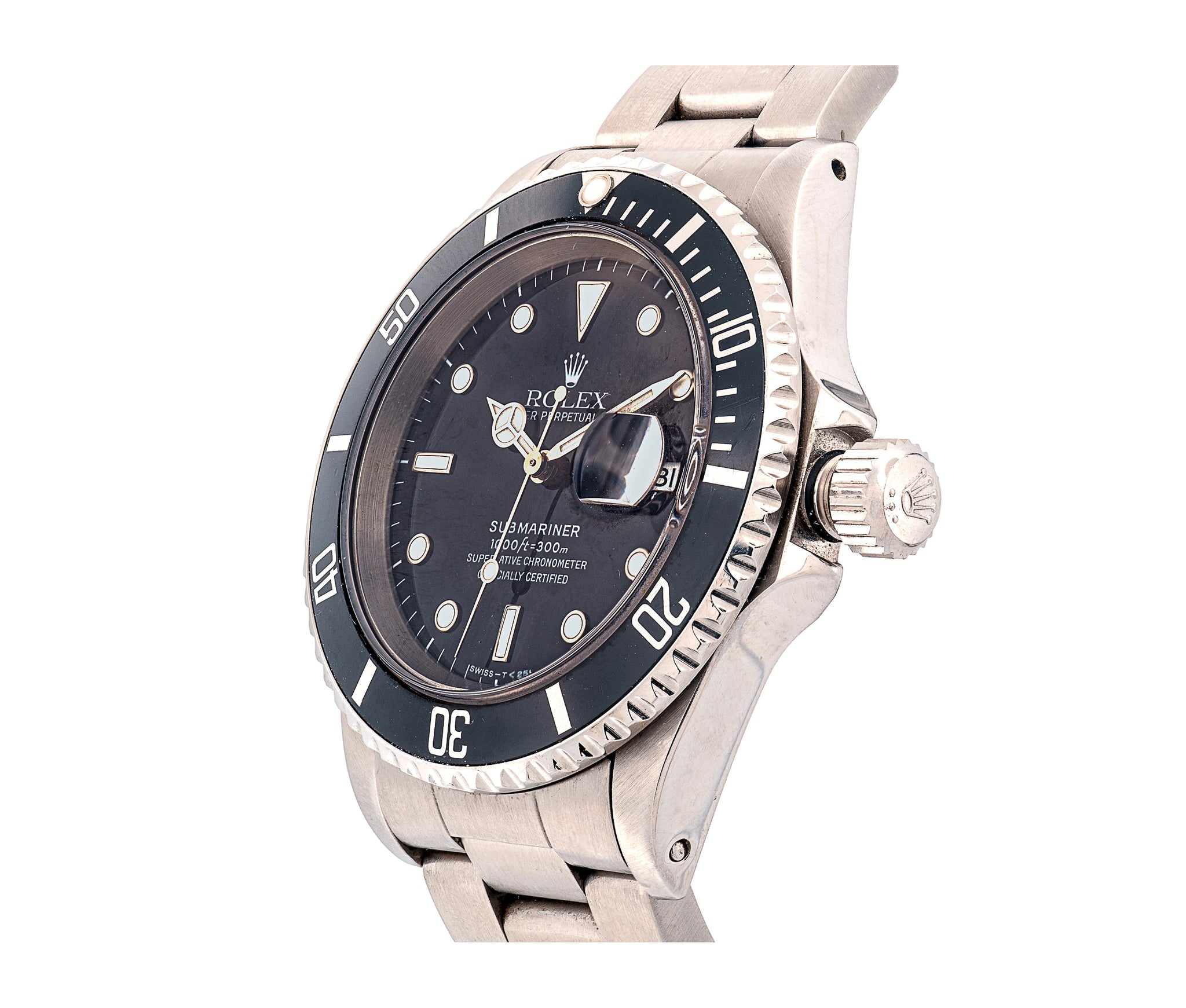 Rolex Submariner Stainless Steel, Black Dial & Black Bezel, Oyster Bracelet