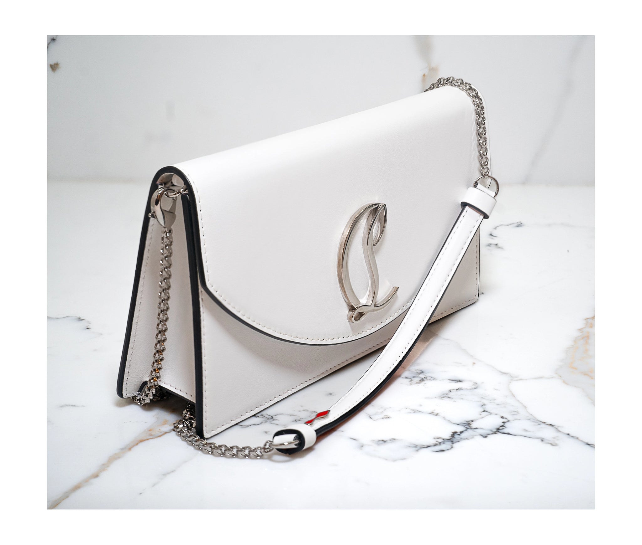 Christian Louboutin Loubi54 Crossbody Clutch Bag – Signature Red Interior