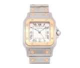 Cartier Santos Galbée Two-Tone 18k Gold & Steel Quartz Watch 29mm Model 1566