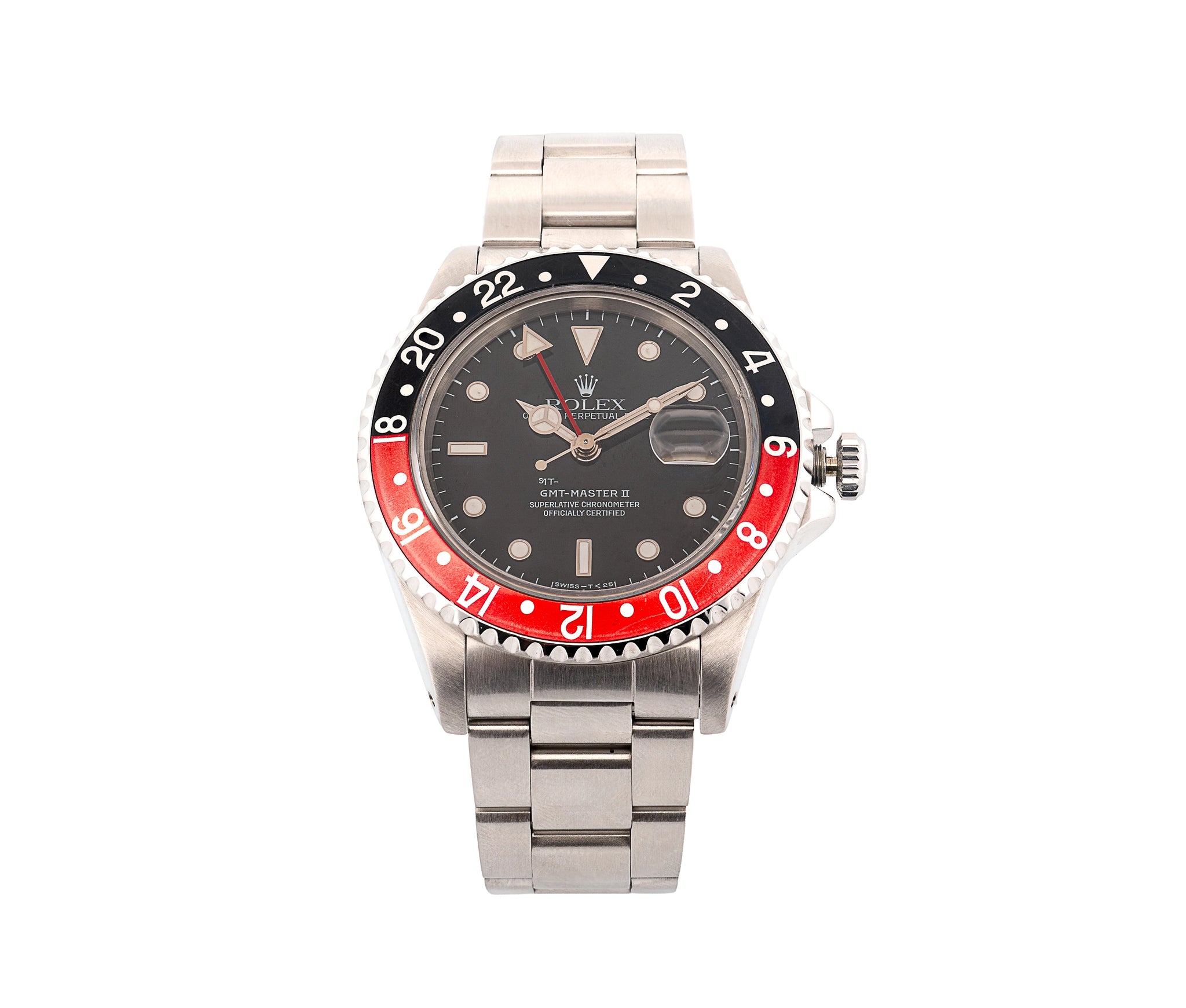 Rolex GMT-Master II “Coke” Stainless Steel with Black & Red Bezel