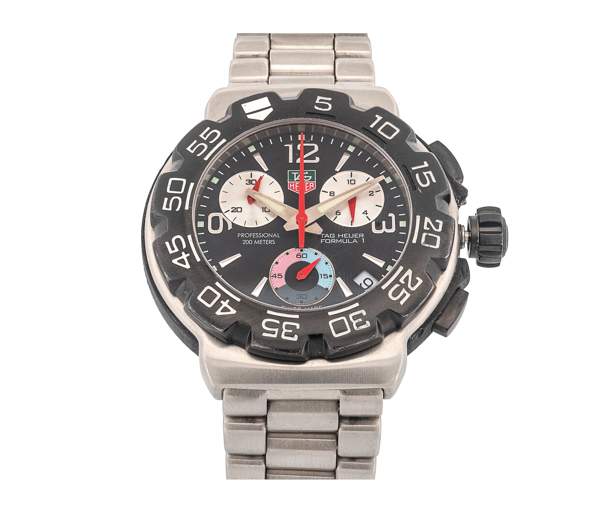 TAG Heuer Formula 1 Chronograph – Men’s 41mm Stainless Steel Quartz Watch (CAC1110-0)