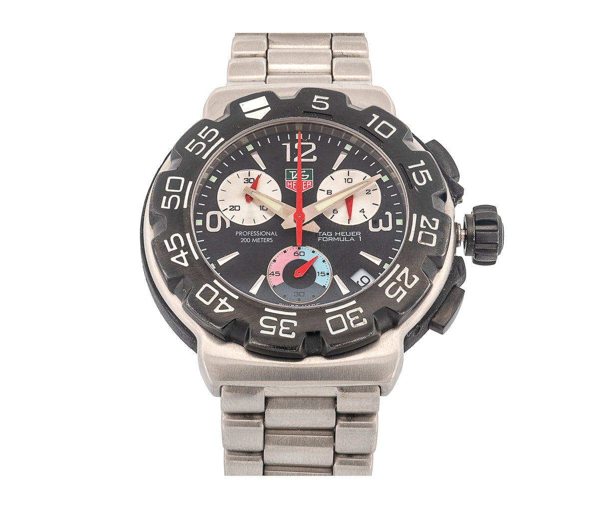 TAG Heuer Formula 1 Chronograph – Men’s 41mm Stainless Steel Quartz Watch (CAC1110-0)